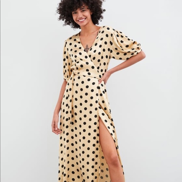 the dress zara polka dot
